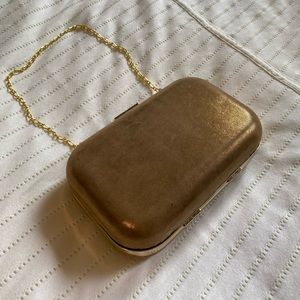 Banana Republic Gold Clutch - Metallic